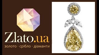 [Zlato.ua] Серебряные пуссеты-подвески Харуми с фианитами 💎💎💎