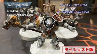 2023/01/27　ウォーハンマー40ｋ　やっつけバトルレポート（ダイジェスト）　グレイナイトVSダークエンジェル　2000pts