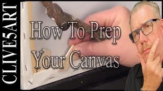 Save Time Prep Your Canvas | Acrylic painting for beginners |#clive5art