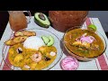 ALMUERZO ECUATORIANO🇪🇨 COMPLETO‼️ Sopa de sardina, Arroz con sango de choclo y mariscos, Refresco