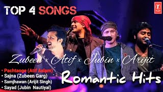 Romantic Hits | Zubeen Garg, Atif Aslam, Arijit Singh & Jubin Nautiyal | Bollywood Songs