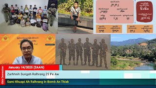 January 14 Zan: Malaysia ah Myanmar Mi 31 An Kai, Dothlengnak Sungah Mipi 6160 An Thi Zo