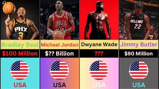 Top 50 Richest NBA players in 2024: A countdown show | Dwyane Wade, Michael Jordan