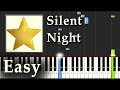 Silent Night - Piano Tutorial Easy Synthesia - How To Play