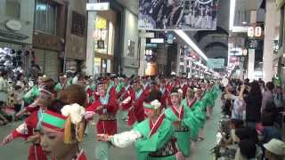 第60回よさこい祭り 前夜祭 濱長 花神楽さん