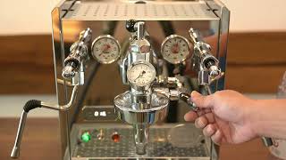 ECM Synchronika EP2 Adjusting water flow for Prebrew based on roasting profile