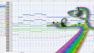 マリオカート7 レインボーロード BGM MIDI　Mario Kart 7 - Rainbow Road Music MIDI (3DS)