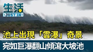 池上出現「雲瀑」奇景  宛如巨瀑翻山傾瀉大坡池【生活資訊】