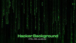 Real Hacker Background Animation (Matrix Style) | Coding Visual Effect
