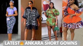 2024 Hottest Ankara Short Gowns for Elegant Ladies/Short Ankara Dresses