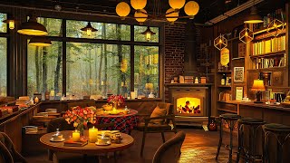 Warm Jazz Music in Cozy Coffee Shop Ambience ☕ Relaxing Piano Jazz Instrumental Music to Work, Focus