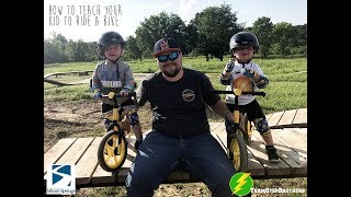 Best way to teach kids how to ride! (Siloam Springs Pump Track Balance Bike)