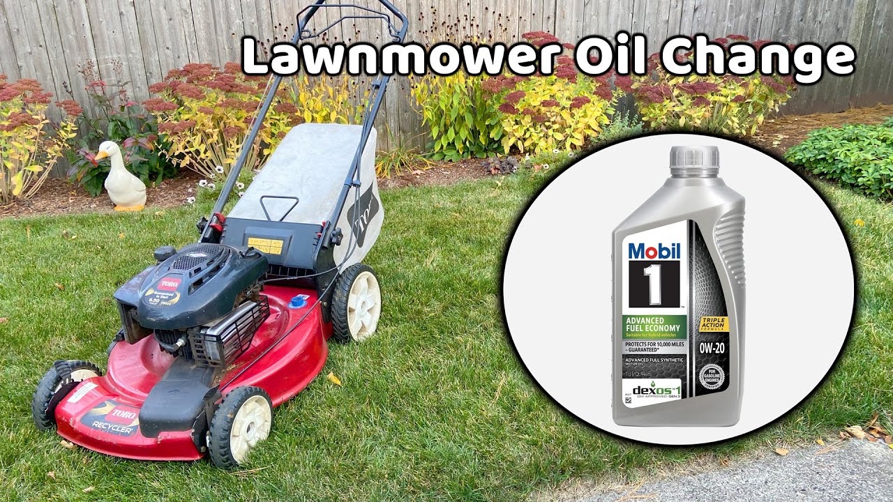 How To Change The Oil On A Typical Lawnmower - YouTube