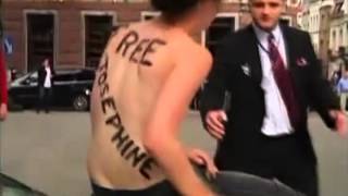 Персональный стиптиз от FEMEN для премьера Туниса в Брюсселе