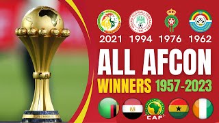 Update: ALL AFCON FINALS  WINNERS 1957-2023 | CAF Africa Cup of Nations Champions