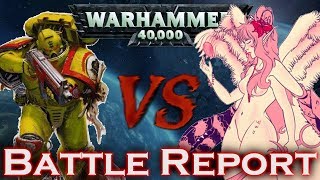 Imperial Fist Vs Slaanesh Daemons warhammer 40k Battle Report