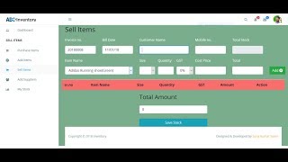 Inventory Management System in CodeIgniter.