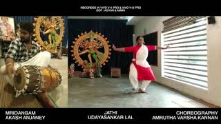 Jathy. Bharatanatyam.Amruthavarsha Kannan .Variety Jathi.