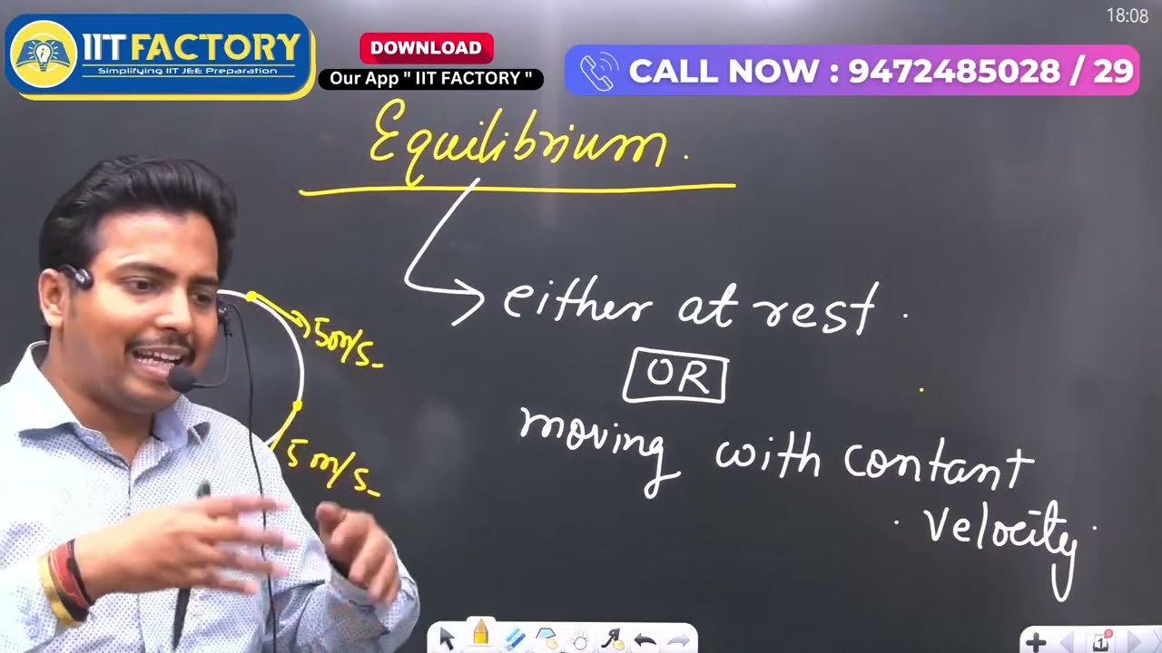 JEE 2025 | Physics | Mechanics | Equilibrium Concept | Interactive Live ...