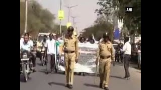 Ambulance workers protest in Gulbarga