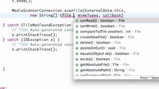 Android Application Development Tutorial - 110 - Media Scanner Connection