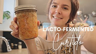 SUPER Easy Lacto-fermented Curtido | Homemade probiotics to add to tacos, burritos and more!