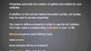 appBuilderTV.com Objective-c Properties