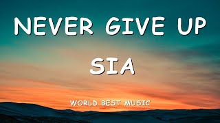 Sia - Never Give Up (Lyric )