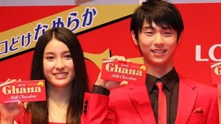 土屋太鳳　羽生選手の姿に「勇気をもらった」　「ロッテ　ガーナチョコびらきセレモニー2014」会見(2)