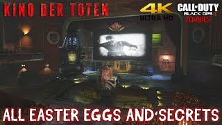 Kino Der Toten Remastered - All Easter Eggs and Secrets (Black Ops 3 Zombies) (4K)