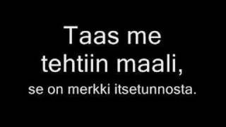 Aarne Tenkanen - Taas me tehtiin maali with lyrics