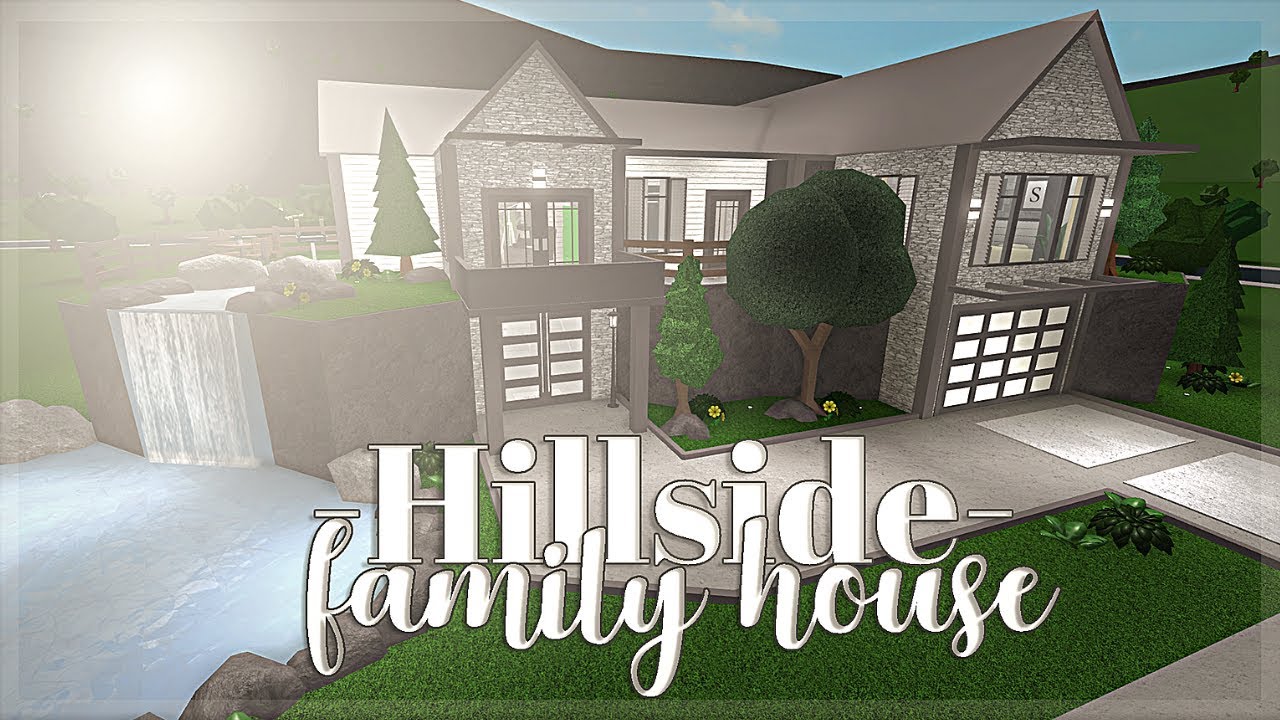 Bloxburg Hillside Family House 102k Youtube