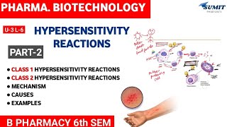 Hypersensitivity Reactions: Class I \u0026 II | Part 2 | Pharmaceutical Biotechnology 6th sem