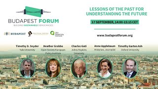 Lessons of the Past for Understanding the Future Panel Discussion at the Budapest Forum