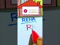 RENA  Name Logo Design #trending #art #logo #viral #youtubeshorts #shorts