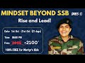 Details regarding MINDSET BEYOND SSB | MBS-1 | By Capt(Dr) Sunaina Singh