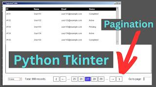 Python: How to Create Paginated Data Tables in Python Tkinter [ With Source Code ]