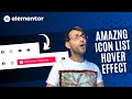 Icon List Hover Effect - Elementor Wordpress Tutorial