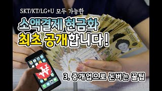 유튜브최초공개! 소액결제 현금화,컨텐츠이용료 현금화방법으로 내가 직접 중개업으로 돈을 벌고 싶을때  총4편 (4/4)