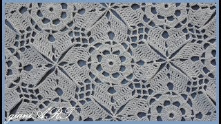 How to JOIN Crochet Lace Square Motif for Table cloth  step by step Part 2