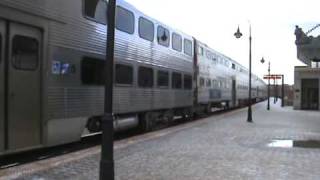 Metra 407 Pushes Train #518 East, Joliet, IL