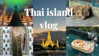 【タイvlog】タイ🇹🇭プーケット女子旅🐅プールで朝食🥞寺院巡り/初めてのバンコク🏝️