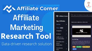 Affiliate Marketing Research Tool | Affiliate Corner Lifetime Deal | Data-driven research solution