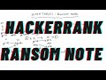HashTables: Ransom Note | Interview Preparation | Hackerrank | Java