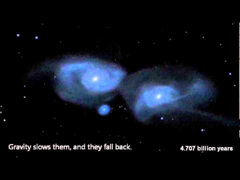 When Galaxies Collide! - YouTube