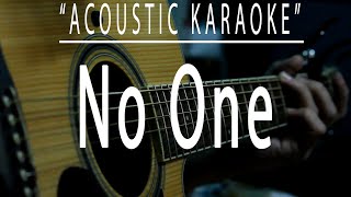 No one - Alicia Keys (Acoustic karaoke)