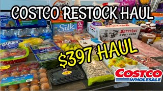 COSTCO GROCERY HAUL - FAMILY OF 4 |$397 W/ PRICES!