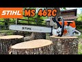 New Saw on The Farm (Stihl MS462C)#stihl #barkbox #firewood