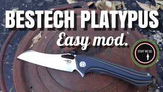 Bestech Platyus easy mod using a Cable Tie!