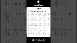 程响－ 《四季予你》- 20 keys seeds kalimba